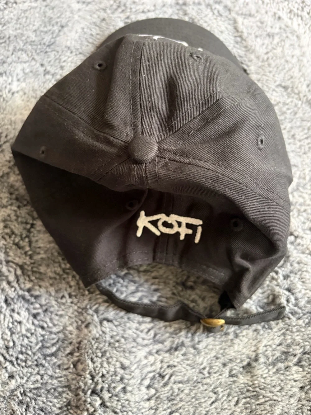Why Not? Black Embroidered Baseball Cap